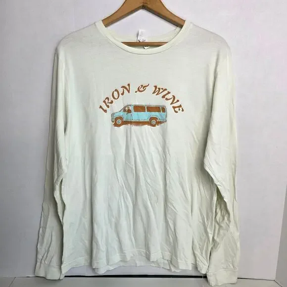 Iron and Wine, Long Sleeve Tour Tee, Men's XL - Picture 1 of 7